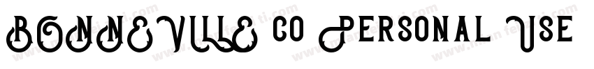 BONNEVILLE co Personal Use字体转换